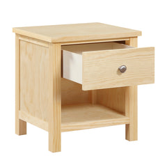 Bartly Brown 1-Drawer Nightstand - Ornate Home