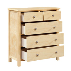 Bartly Brown 5-Drawer Chest - Ornate Home