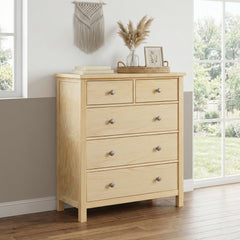 Bartly Brown 5-Drawer Chest - Ornate Home