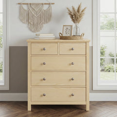 Bartly Brown 5-Drawer Chest - Ornate Home