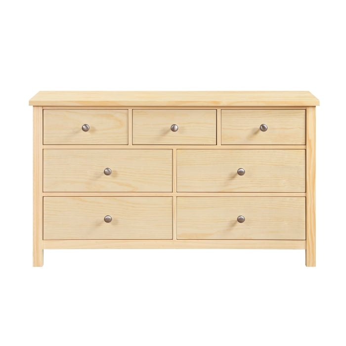 Bartly Brown 7-Drawer Dresser - Ornate Home