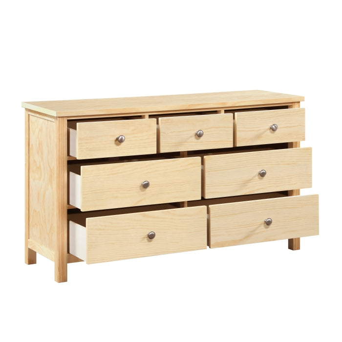 Bartly Brown 7-Drawer Dresser - Ornate Home