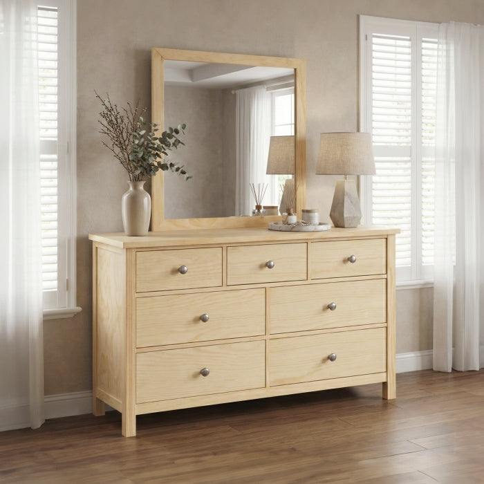 Bartly Brown 7-Drawer Dresser - Ornate Home