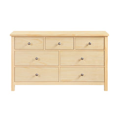 Bartly Brown 7-Drawer Dresser - Ornate Home