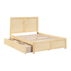 Bartly Brown Full Platform Bed - Ornate Home