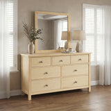 Bartly Brown Mirror Wide - Ornate Home