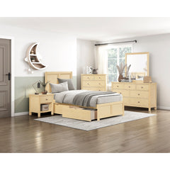 Bartly Brown Twin Platform Bed - Ornate Home