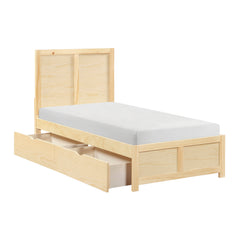 Bartly Brown Twin Platform Bed - Ornate Home