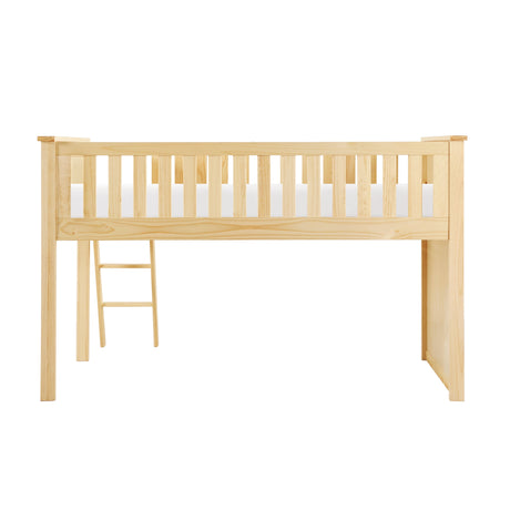 Bartly Natural Pine Low Loft Bunk - Ornate Home