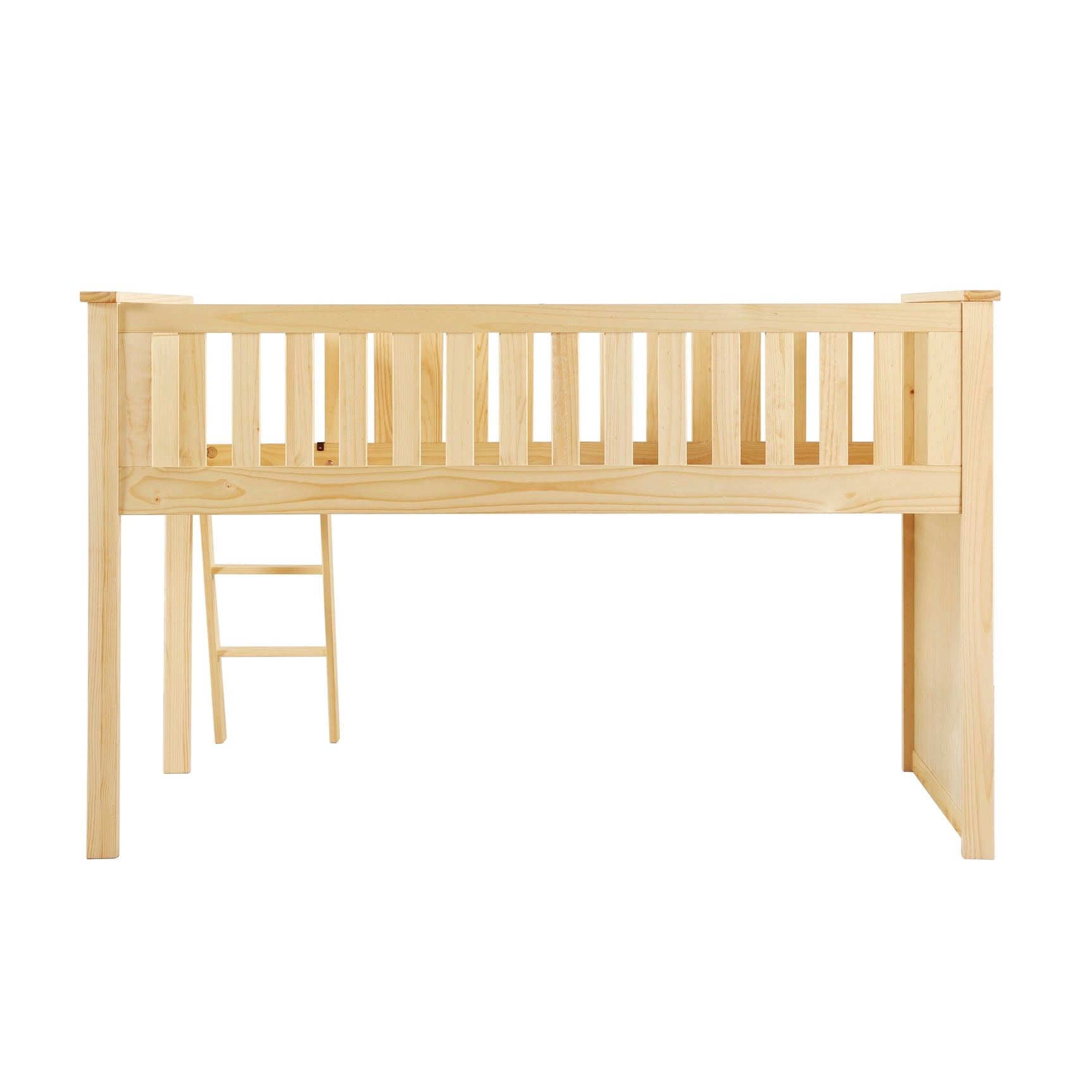 Bartly Natural Pine Low Loft Bunk - Ornate Home