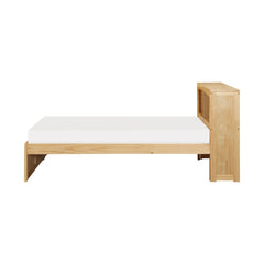 Bartly Natural Pine Twin Bookcase Bed - Ornate Home