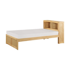 Bartly Natural Pine Twin Bookcase Bed - Ornate Home