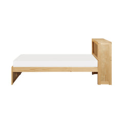 Bartly Natural Pine Twin Bookcase Bed - Ornate Home