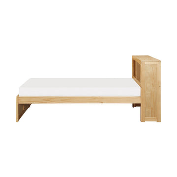 Bartly Natural Pine Twin Bookcase Bed - Ornate Home