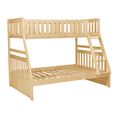 Bartly Natural Pine Twin/Full Bunk Bed - Ornate Home