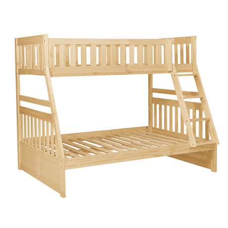 Bartly Natural Pine Twin/Full Bunk Bed - Ornate Home