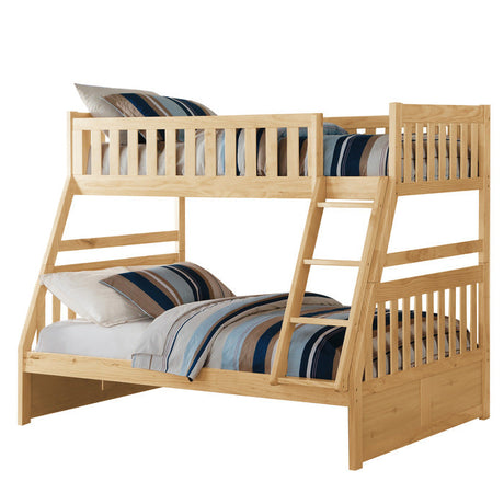 Bartly Natural Pine Twin/Full Bunk Bed - Ornate Home