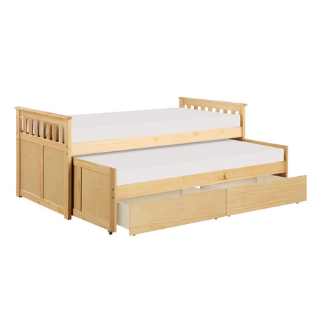 Bartly Natural Pine Twin/Twin Bed - Ornate Home