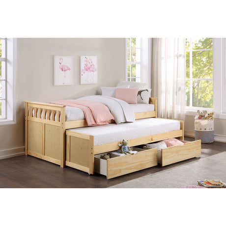 Bartly Natural Pine Twin/Twin Bed - Ornate Home