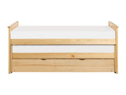 Bartly Natural Pine Twin/Twin Bed with Twin Trundle - Ornate Home