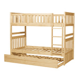 Bartly Natural Pine Twin/Twin Bunk Bed with Twin Trundle - Ornate Home