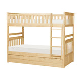 Bartly Natural Pine Twin/Twin Bunk Bed with Twin Trundle - Ornate Home