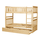 Bartly Natural Pine Twin/Twin Bunk Bed with Twin Trundle - Ornate Home