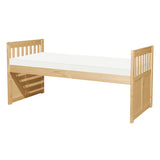 Bartly Natural Pine Twin/Twin Trundle Bed - Ornate Home