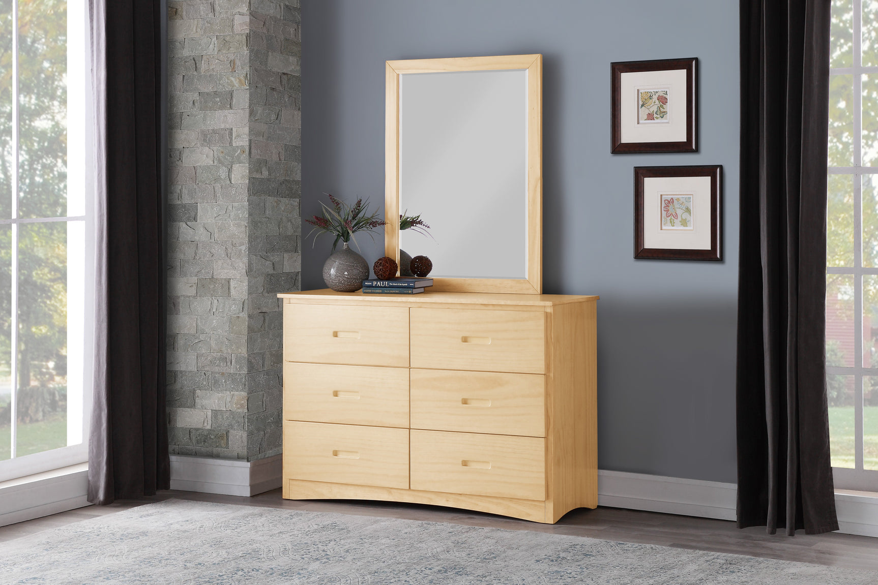 Bartly Pine Dresser - Ornate Home