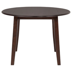 Barton Dark Brown 5-piece Round Wood Dining Table Set - Ornate Home