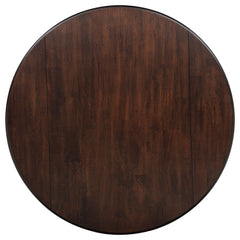 Barton Dark Brown 5-piece Round Wood Dining Table Set - Ornate Home