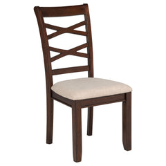 Barton Dark Brown 5-piece Round Wood Dining Table Set - Ornate Home