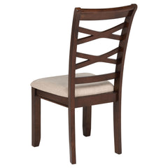 Barton Dark Brown 5-piece Round Wood Dining Table Set - Ornate Home