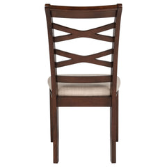 Barton Dark Brown 5-piece Round Wood Dining Table Set - Ornate Home