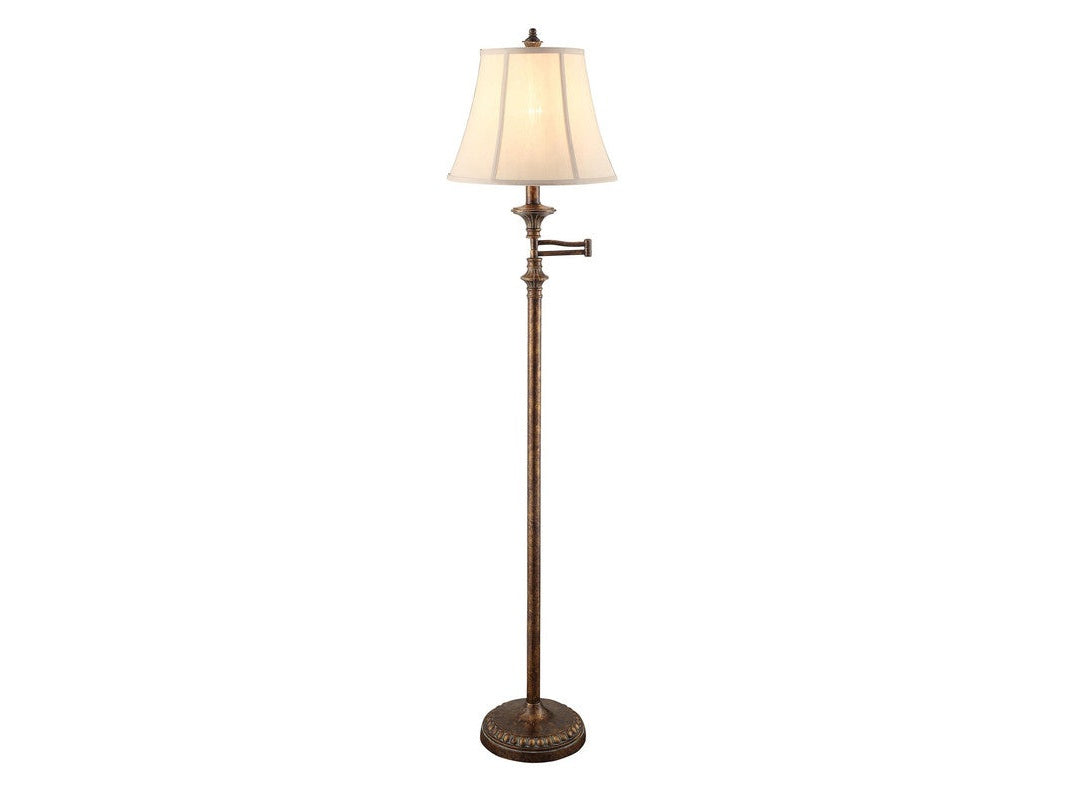 Barton Gold Swing Arm Floor Lamp (Set of 2) - Ornate Home
