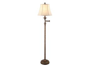 Barton Gold Swing Arm Floor Lamp (Set of 2) - Ornate Home