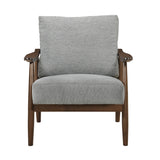 Barton Gray Accent Chair - Ornate Home