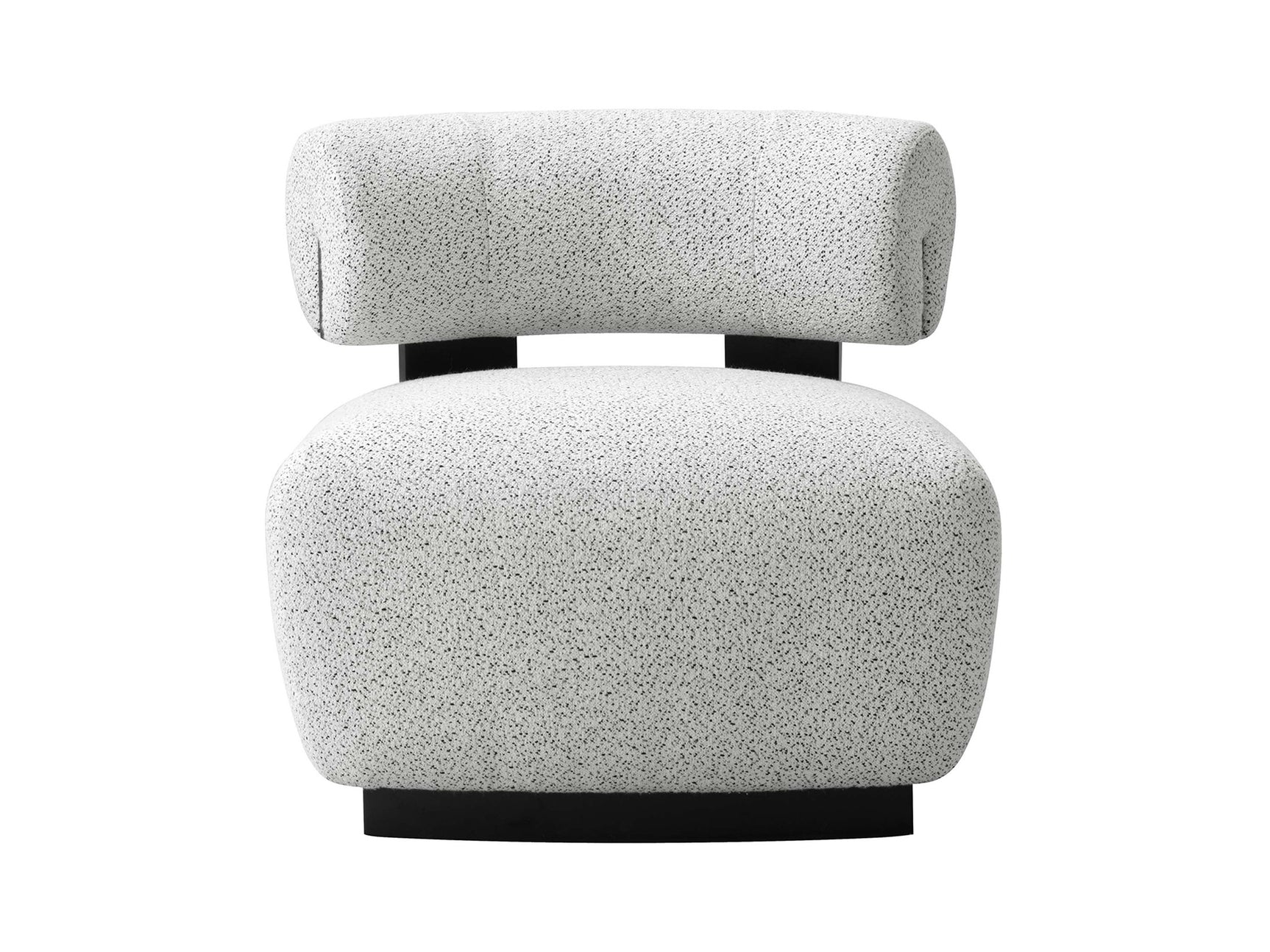 Bartow Accent Chair in Ivory and Black - Ornate Home