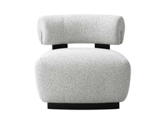 Bartow Accent Chair in Ivory and Black - Ornate Home