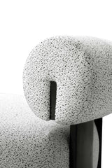 Bartow Accent Chair in Ivory and Black - Ornate Home