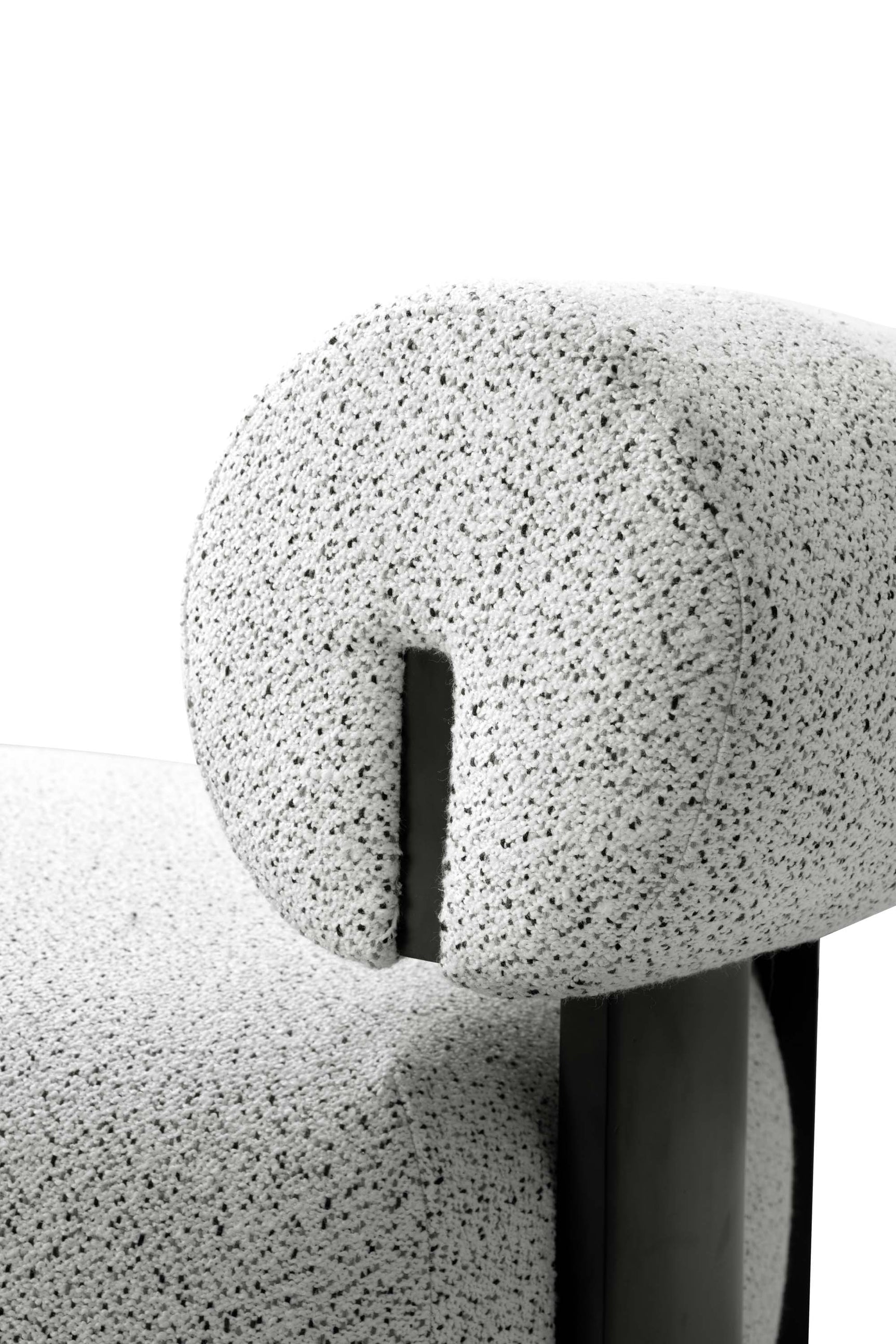 Bartow Accent Chair in Ivory and Black - Ornate Home