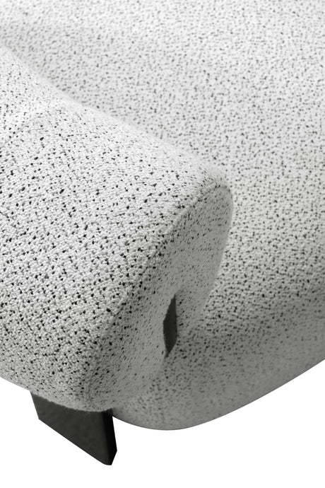 Bartow Accent Chair in Ivory and Black - Ornate Home