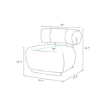 Bartow Accent Chair in Ivory and Black (Set of 2) - Ornate Home