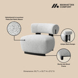 Bartow Accent Chair in Ivory and Black (Set of 2) - Ornate Home