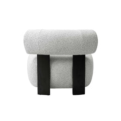 Bartow Accent Chair in Ivory and Black (Set of 2) - Ornate Home