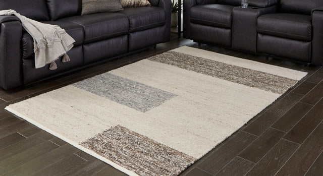 Barus Beige/Brown/Gray 5' x 7' Rug - Ornate Home