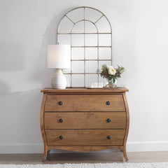 Barwell Arch Silver Window Mirror - Ornate Home