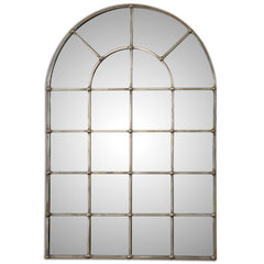 Barwell Arch Silver Window Mirror - Ornate Home
