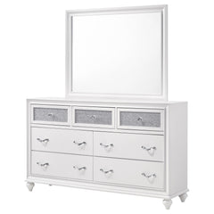 Barzini White California King Bed 4 Pc Set - Ornate Home
