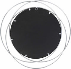 Basay Round Silver Gray Mirror - Ornate Home